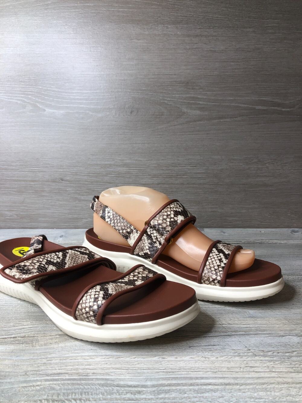 Cole Haan Women's Zerogrand Meritt Sandals- Sand Dollar Snake Print/Birch 9